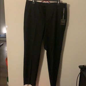 Van Heusen Black Dress Pants 36x32 slim flex